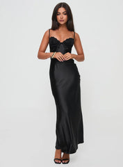 Fadyen Bias Cut Maxi Dress Black