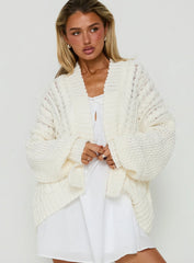 Abner Cable Cardigan Cream