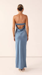 Gisele Maxi Dress - Steel Blue