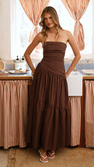 Lola Maxi Dress - Chocolate
