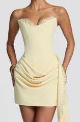 Avelina Mini Dress - Lemon