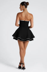 Juno Mini Dress - Black/White