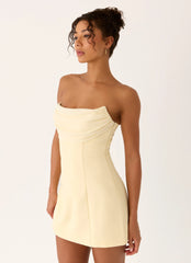 Luna Rosa Mini Dress - Baby Yellow