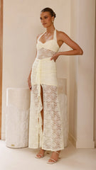 Annika Maxi Dress - Lemon