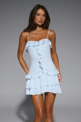 Sweet Noise Embellished Mini Dress Light Blue