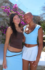 Prue Brown Scoop Neck Tank Top