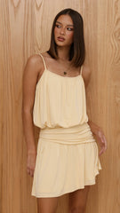 Bettina Mini Dress - Lemon