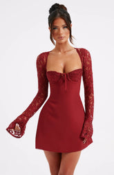 Jacinta Mini Dress - Red
