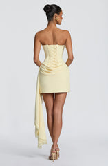 Avelina Mini Dress - Lemon