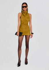 Zoriel Suede Dress