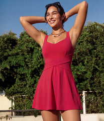 Airy 2-in-1 Cool Touch Mini Tennis Active Dress with Pocket-Easy Peezy Edition-UPF50+