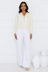 Embracing Comfort Knit Cardigan Beige