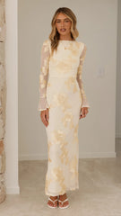 Lottie Maxi Dress - Yellow