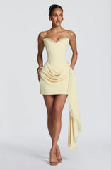 Avelina Mini Dress - Lemon