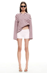 Lioness Rebels Jersey Burgundy Blush Stripe