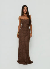 Celena Maxi Dress Brown