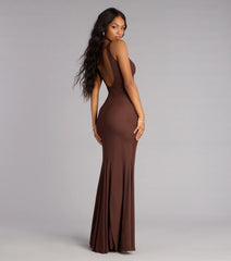 Erica Mesh Open Back Mermaid Formal Dress