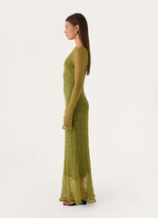 Chalet Maxi Dress - Olive Green