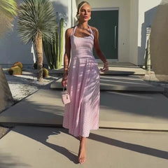 Vivien Gingham Midi Dress