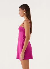 Camden Mini Dress - Deep Pink