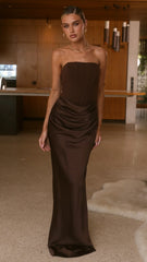 Camille Maxi Dress - Chocolate