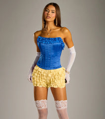 Fairest Of All Satin Corset Top